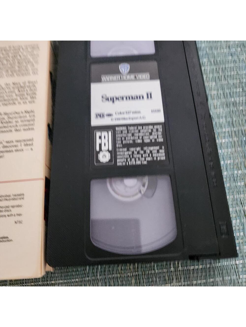 Superman II VHS Christopher Reeve Gene Hackman Warner Home Video Tested - Picture 2 of 5